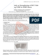 Experimental Study On Strengthening of RCC Slab by Using CFRP & GFRP Sheets