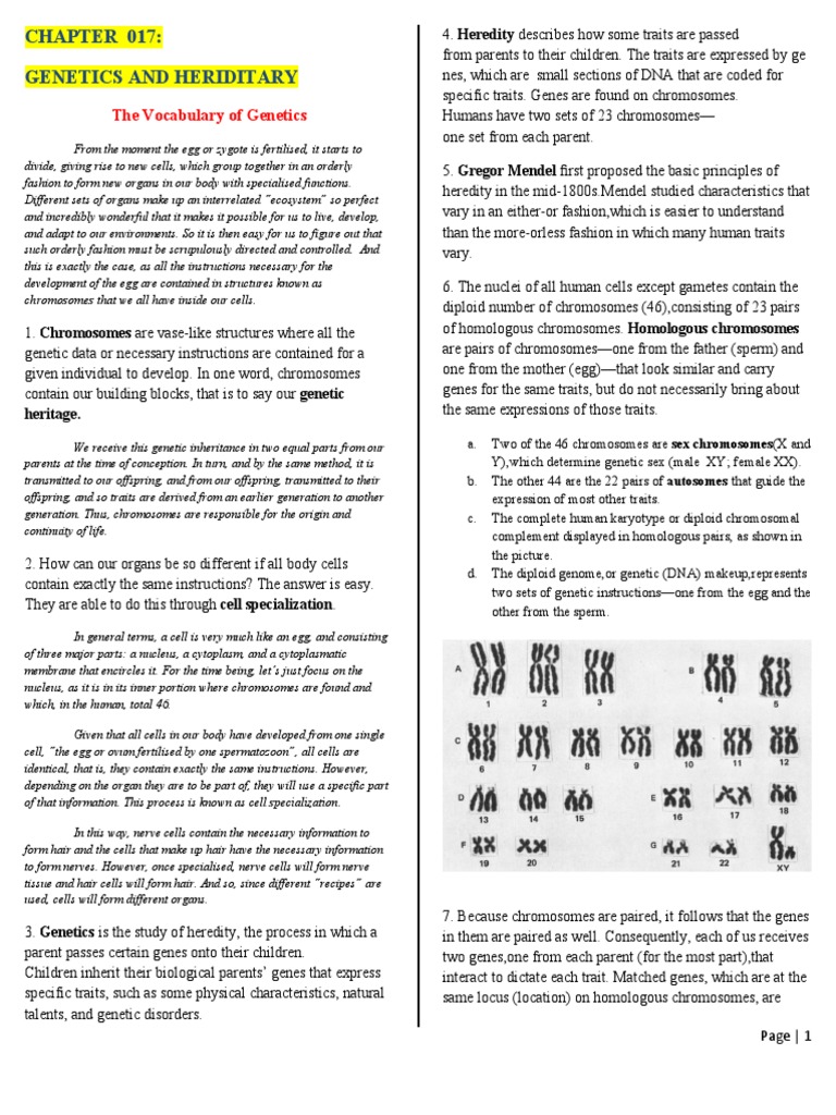 Heredity and Genetic Inheritance | PDF | Dominance (Genetics) | Zygosity