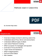 Tools and Methods Used in Cybercrime: By: Gurwinder Singh Jatana