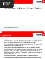 Cybercrime: Mobile and Wireless Devices: By: Gurwinder Singh Jatana