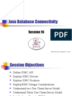 Java Database Connectivity: Session 16