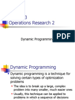 ESI 4313 Operations Research 2: Dynamic Programming