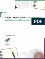 SBI PO Mains 2016 Reasoning Question Paper - pdf-35 PDF