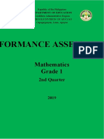 Mathematics Grade 1: Performance Assessment