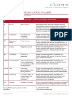 Comms: E3Comms Business English Course Syllabus