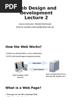 Web Design and Development Lecture 2