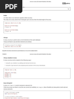 Learn Java - Arrays and ArrayLists Cheatsheet - Codecademy PDF