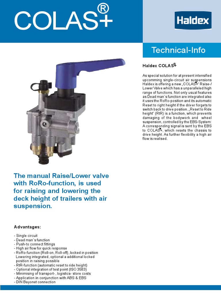 Colas+: Technical-Info | PDF | Anti Lock Braking System | Valve