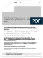 Comunicación Interna - 4 Modelos y 12 Ejemplos de Entornos Colaborativos PDF