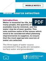 005 Water Source Selection