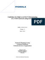 Guidelines For High Level RAN Dimensioning of A UMTS Network Using Saturn3