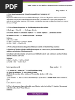 NCERT Solution For Class 10 Science Chapter 1 Chemical Reactions and Equations