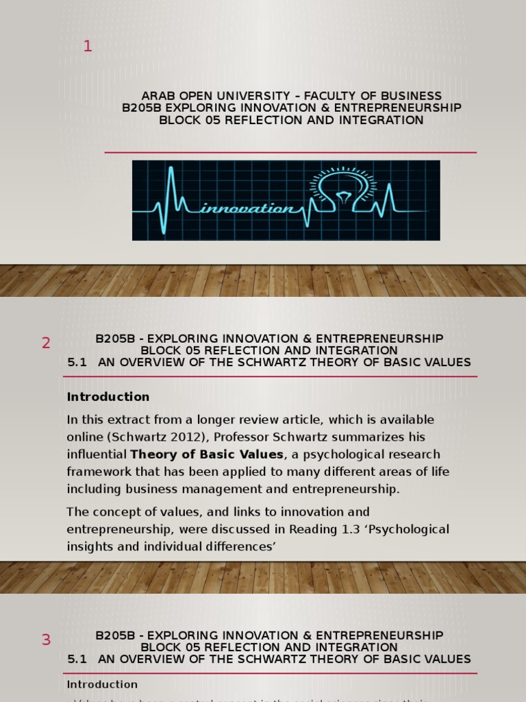 Schwartz Theory of Basic Values Overview | PDF | Value (Ethics ...