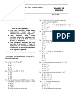 Examen de Admision 10mo