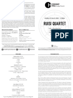 Ruisi Quartet Programme