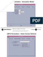 UMTS Parameters - Simulation Model: Motorola Document Classification, File Name, Rev Number