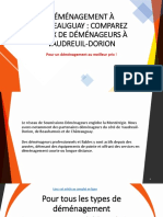 Comparez 5 Soumissions de Déménagement À Châteauguay/Vaudreuil-Dorion