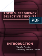 Topic 3: Frequency Selective Circuits