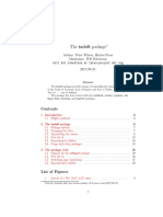 Tocloft PDF