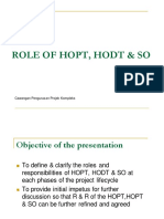 Role of Hopt, Hodt & So: Cawangan Pengurus An Projek Kompleks