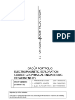 Group Portfolio Electromagnetic Exploration Course Geophysical Engineering Department-Its