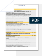 Valoración Del Aula PDF