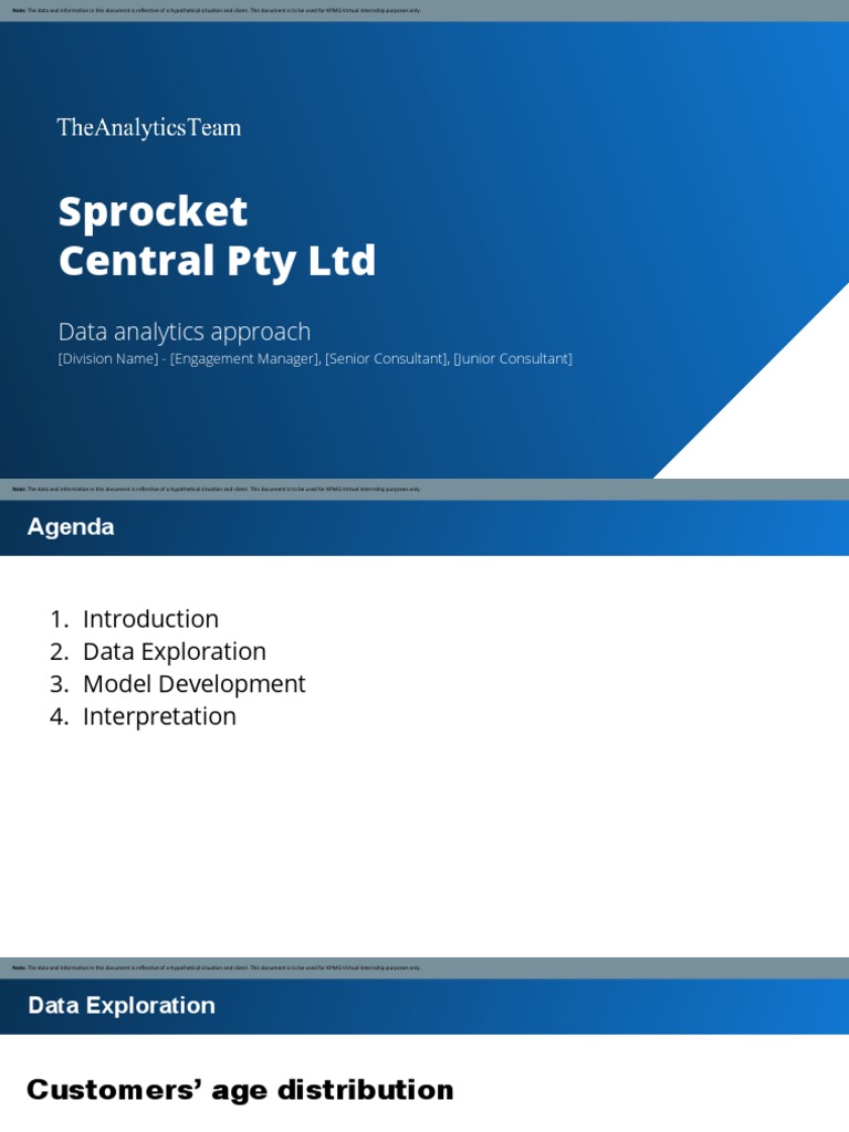 Sprocket Central Pty LTD Data Analytics Approach PDF Marketing
