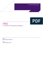 OPQ32 Universal Competency Report English International