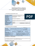 Guía de Actividades INTERVENCIÓN PSIC - Tarea 1 - La Acción Psicosocial PDF