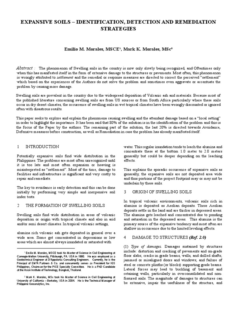 Understanding the Mechanisms and Impacts of Expansive Soils ...