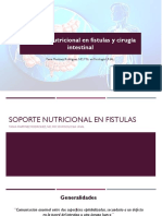 NoSoporte Nutricional en Fistulas y Cirugía Gastrointestinal