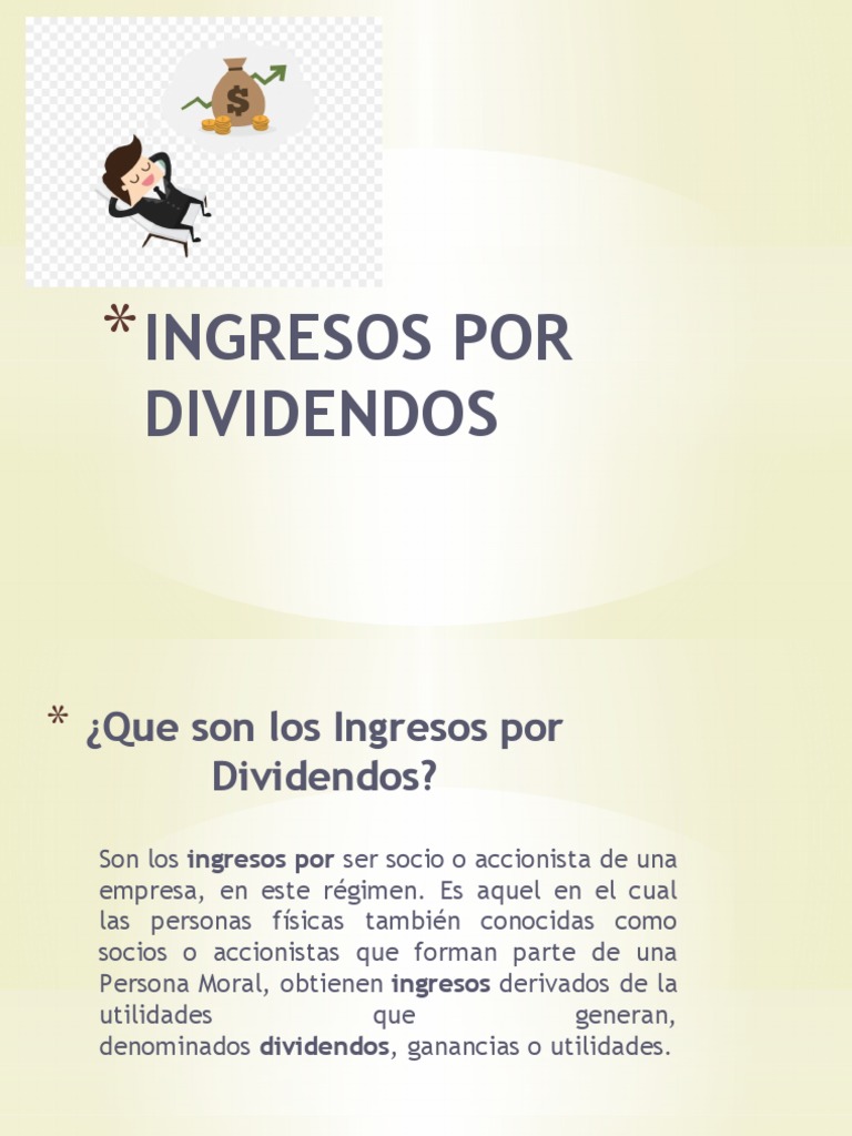 Ingresos por Dividendos y RIF | PDF | Dividendo | Impuesto sobre la renta