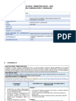 Plan Anual Trimestralizado - 2020 Área Comunicación Y Lenguajes