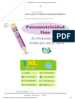 Psicomotricidad Fina ¿Qué Es - Trabajar La Psicomotricidad Fina