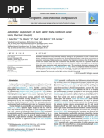 Automatic assessment of dairy cattle body condition score IR