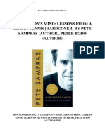 A Champions Mind Lessons From A Life in Tennis Hardcover by Pete Sampras Author Peter Bodo Author PDF