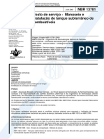 NBR 13781 de 2001 - Instalação de Tanque Subterrâneo.pdf