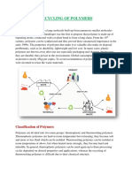 AASHNA PERWIN Recycling of Polymers