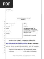 Sample Adversary Complaint for Fraud in United States Bankruptcy Court