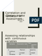 Correlation and Validation of Dietary Intake Assessment: February 18, 2020