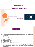 Module-Ii Chemical Bonding: General Chemistry CHEM-1001