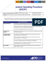 (SSOP) : Sanitation Standard Operating Procedure