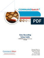 Data Recording Setup Guide: Commandbatch V1.7.5.0 & Later 10/14/08