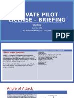 Private Pilot License - Briefing: Stalling