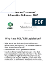 Freedom of Information Shehri Seminar - 6 December 2010