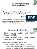 Analysis of Initiatives For Improvement of Police Performance in Pakistan - Shehri-CBE