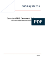 Casa To ARRIS CLI Lab Comparision Guide