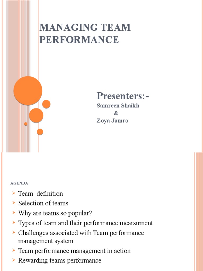 Managing Team Performance Samreen Shaikh Zoya Jamro Pdf