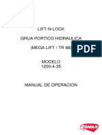 Manual de operación de grúa porticohidráulica de 12 toneladas