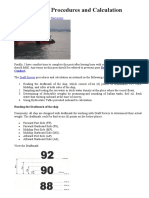 Draft Survey: Procedures and Calculation: August 25, 2009 Surveyors